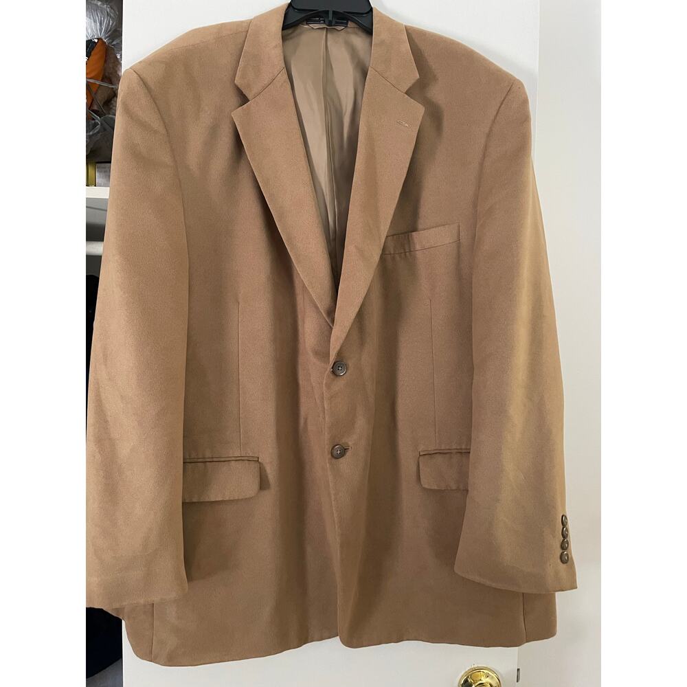 Brown suede suit jacket